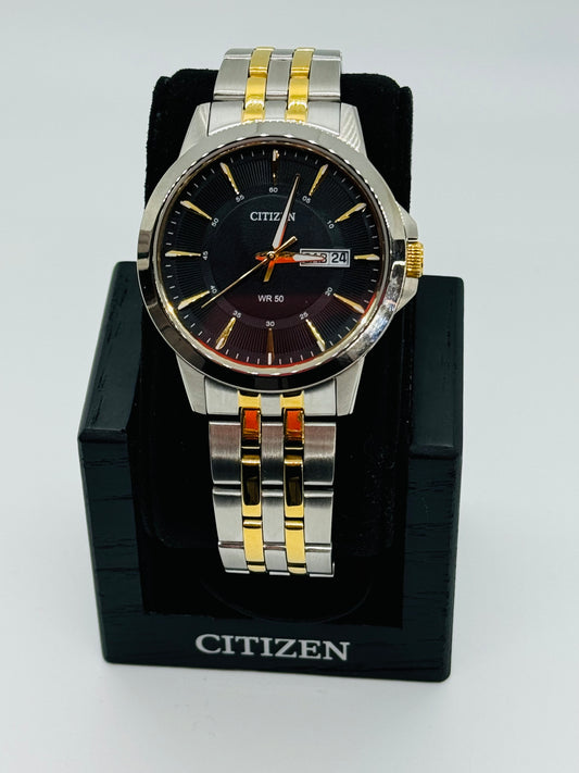 Citizen Black Dial Two-tone Men's Watch